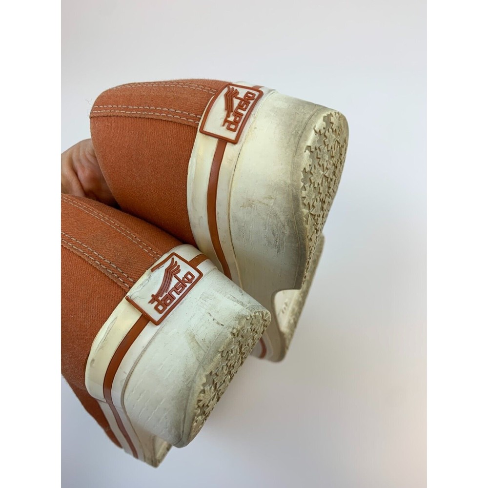 Dansko Orange Canvas Low-Top Sneakers with White Trim - Picture 13 of 13